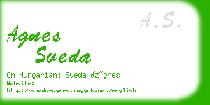 agnes sveda business card